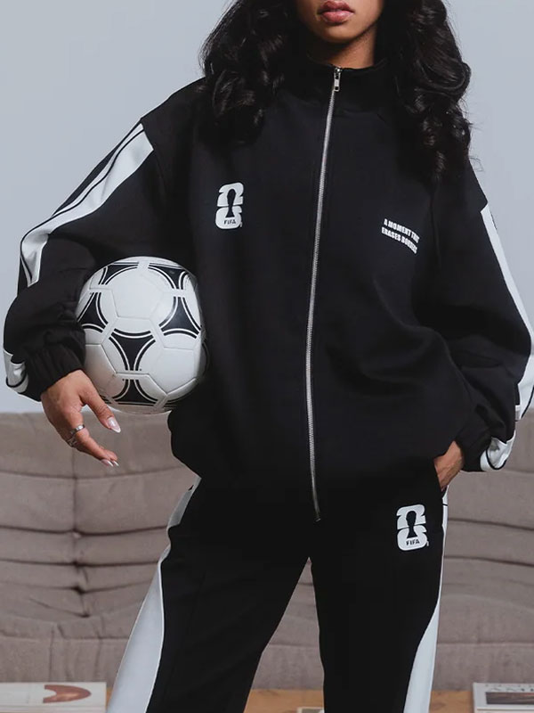 2026 FIFA World Cup A Moment That Erases Borders Black Track Jacket