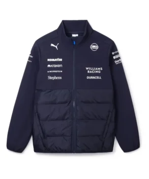 Atlassian Williams Formula 1 Racing Team Blue Hybrid Puffer Jacket