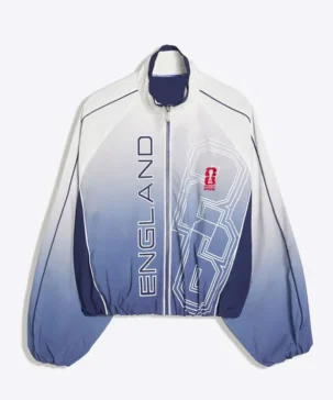 FIFA World Cup 2026 England National Football Team Cropped Nylon Track Jacket