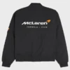 Formula 1 McLaren Black Satin Varsity Jacket
