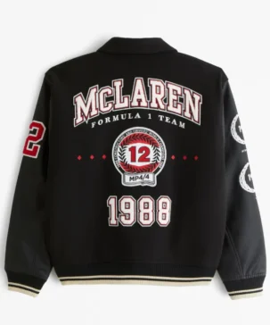 Formula 1 McLaren Black Varsity Jacket
