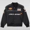 McLaren Mastercard Formula 1 Racing Team Black Varsity Bomber Jacket
