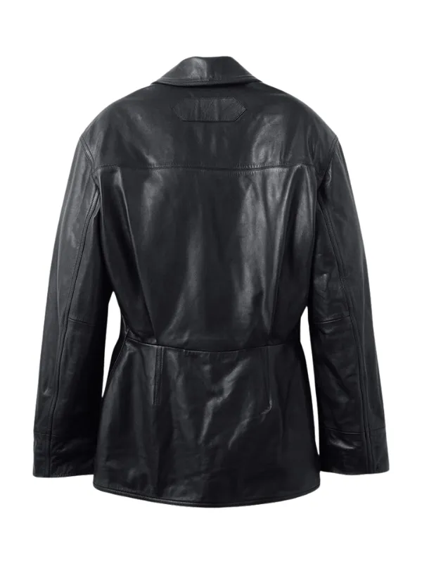 The Jacket World 2026 The Gardian Unisex Black Leather Jacket