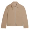 The Jacket World Ash Beige Cotton Jacket