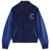 The Jacket World Blue Wool Varsity Jacket