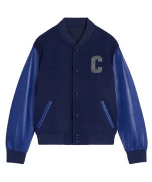 The Jacket World Blue Wool Varsity Jacket