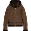 The Jacket World Brown Aviator Jacket