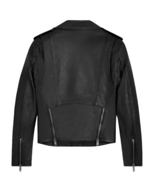 The Jacket World Classic Black Unisex Biker Leather Jacket
