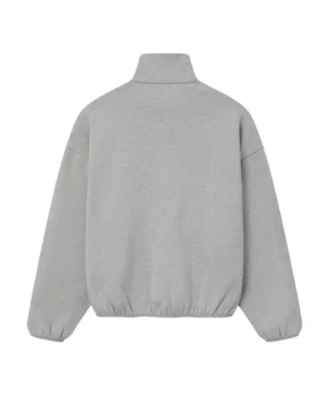 The Jacket World Concrete Heather Grey Unisex Fleece Track Jacket