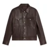 The Jacket World Dark Brown Trucker Jacket