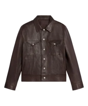The Jacket World Dark Brown Trucker Jacket