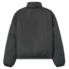 The Jacket World Matte Ripstop Iron Grey Nylon Puffer Jacket