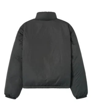 The Jacket World Matte Ripstop Iron Grey Nylon Puffer Jacket