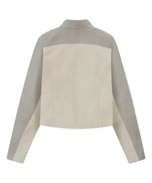 The Jacket World Moto Racing Inspired Two Tone Suede Leather Racing Jacket