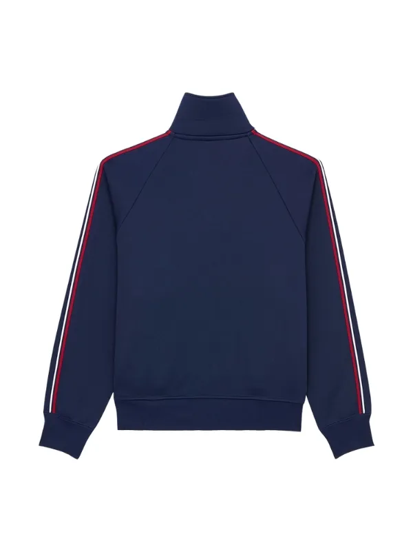 The Jacket World Piping Style Navy Blue Unisex Cotton Track Jacket