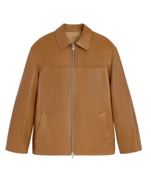 The Jacket World Relaxed Fit Leather Jacket
