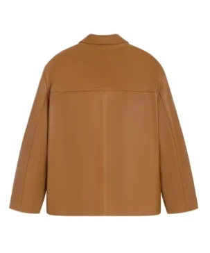 The Jacket World Relaxed Fit Tobacco Colored Unisex Brown Leather Jacket