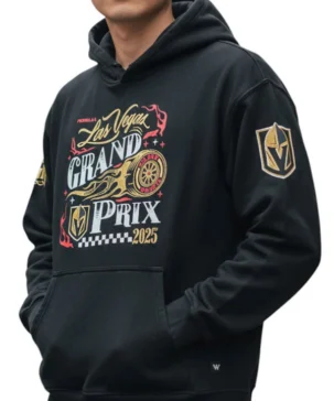 2025 NHL Vegas Golden Knights Formula 1 Las Vegas Grand Prix Black Pullover Hoodie