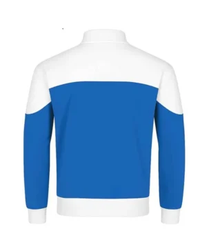 2025 WWE SummerSlam Battle Royal CM Punk Fantastic Four Blue Satin Bomber Jacket