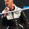 2026 WWE Backlash American Nightmare Black and White Windbreaker Jacket