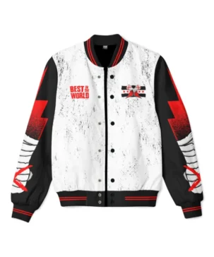 All Elite Wrestling 2025 CM Punk Best In The World Varsity Bomber Jacket