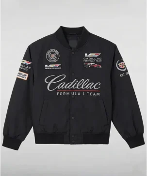 Cadillac Formula 1 Team Black Varsity Racing Jacket