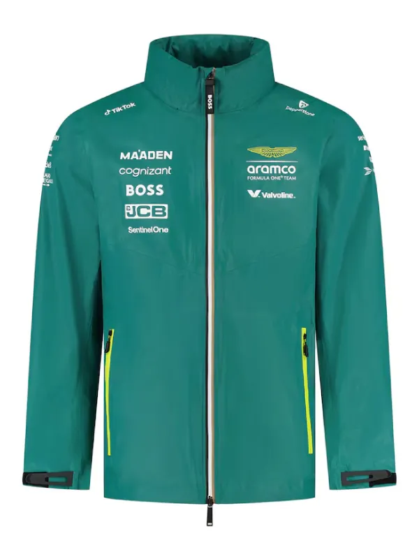 F1 Team Aston Martin Green Rain Jacket