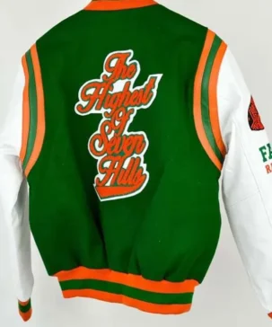 Florida A&M University x FAMU Rattlers 1877 Green Letterman Varsity Jacket