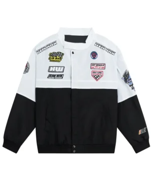 Formula 1 Hot Wheels No Limits DMC DeLorean Black and White Racing Track Jacket
