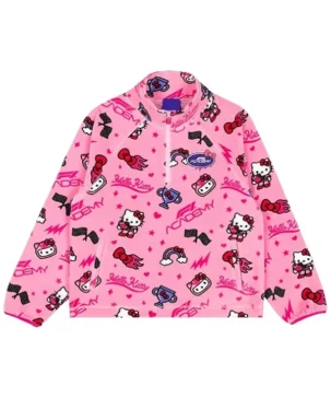 Formula 1 Las Vegas Grand Prix Hello Kitty Pink Checker Racing Jacket