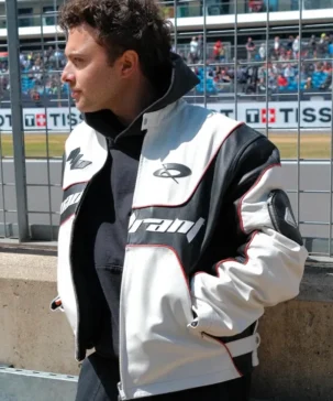 Formula 1 Racing Driver Maximilian Bradley Fewtrell Racing Leather Jacket