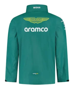 Formula 1 Team Aston Martin Aramco Cognizant Green Rain Jacket