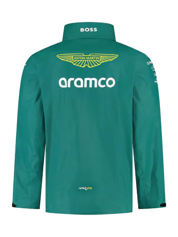 Formula 1 Team Aston Martin Aramco Cognizant Green Rain Jacket
