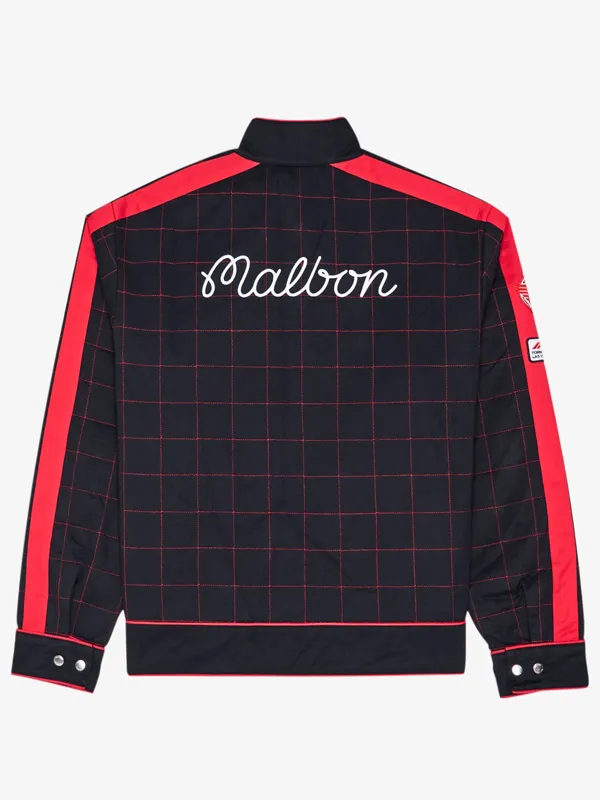 Formula One Las Vegas Grand Prix Black Cotton Quilted Grid Jacket