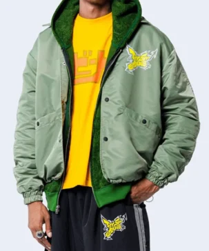 Jet Set Radio Video Game Green Satin Jacket