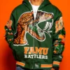 NCAA College Football Florida A&M University FAMU Rattlers Green Hooded Jacket