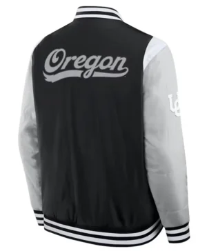 National Collegiate Athletic Association University of Oregon Bomber Varsity Jacket