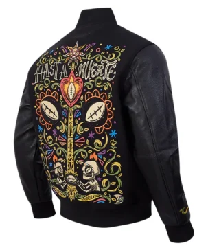 National Football League HLM25 NFL Hasta la Muerte Black Wool Varsity Jacket