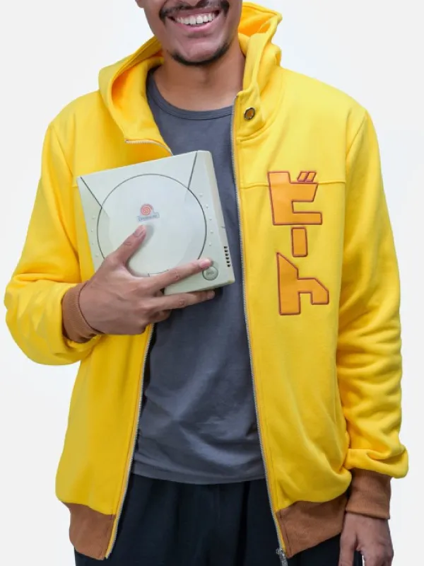 SEGA Video Game 65th Birthday Jet Set Radio Beat Yellow Hooded Jacket