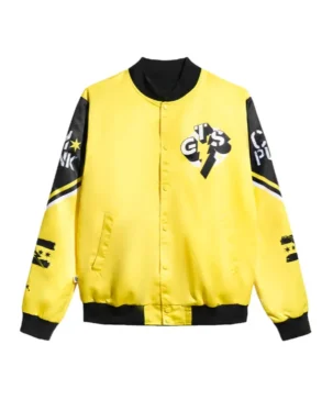 WWE Best In The World CM Punk GTS Yellow and Black Fanimation Bomber Jacket