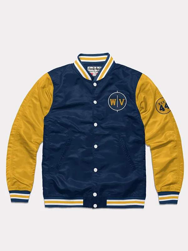West Virginia Jerry West Mountaineers Letterman Jacket