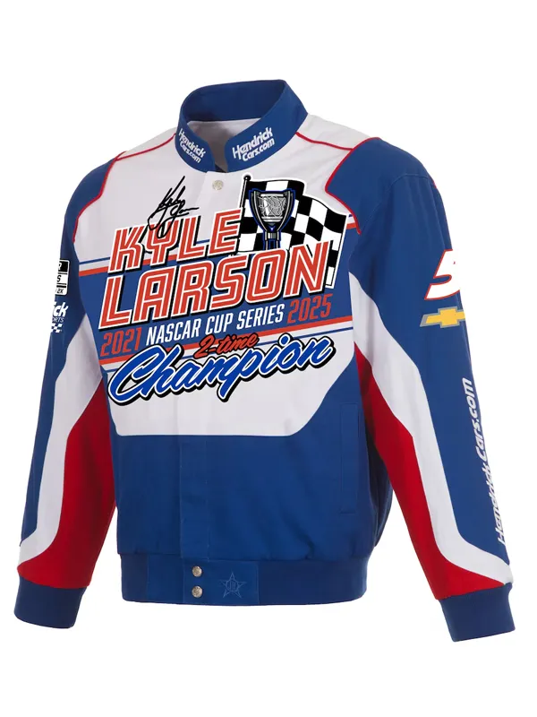 2025 NASCAR Cup Series Two-Time Champion Kyle Larson Cotton Twill Racing Jacket