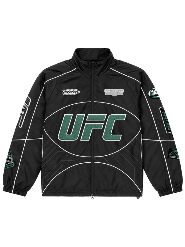 2026 UFC Three Twenty Nine Las Vegas, Nevada Black Racing Track Jacket