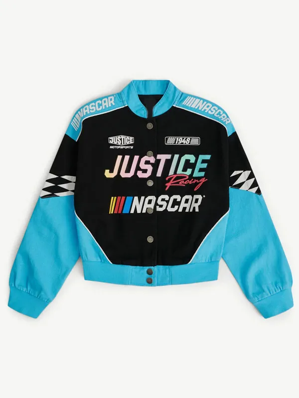 Justice x NASCAR Checkered Flag Racing Jacket