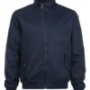 TJW Blue Cotton Twill Harrington Jacket