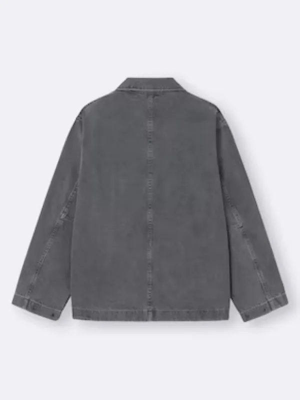 The Jacket World 2026 Oversized Fit Grey Denim Workwear Jacket
