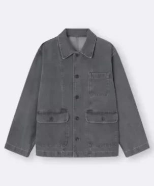 The Jacket World Grey Denim Work Jacket
