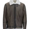 The Jacket World Men's Shearling Bomber Jacket