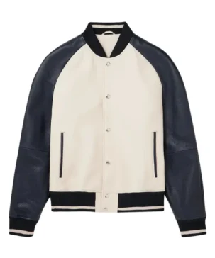 The Jacket World Mens Varsity Leather Jacket