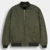 The Jacket World Olive Bomber Jacket